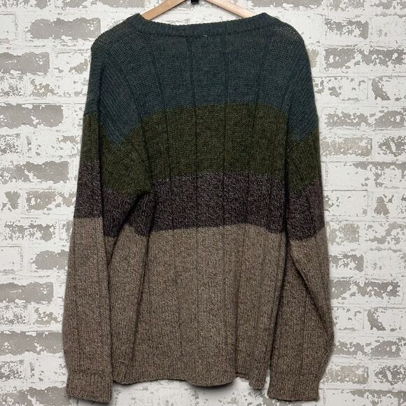 Vintage Columbia Wool Sweater Size Large Earth Tones Y2K Era - Picture 5 of 5